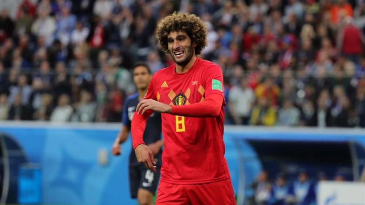 Marouane Fellaini con la selección belga jugó dos Copas del Mundo (2014 y 2018) y una Eurocopa (2016), además de participar en unos Juegos Olímpicos, en Pekín 2008.
