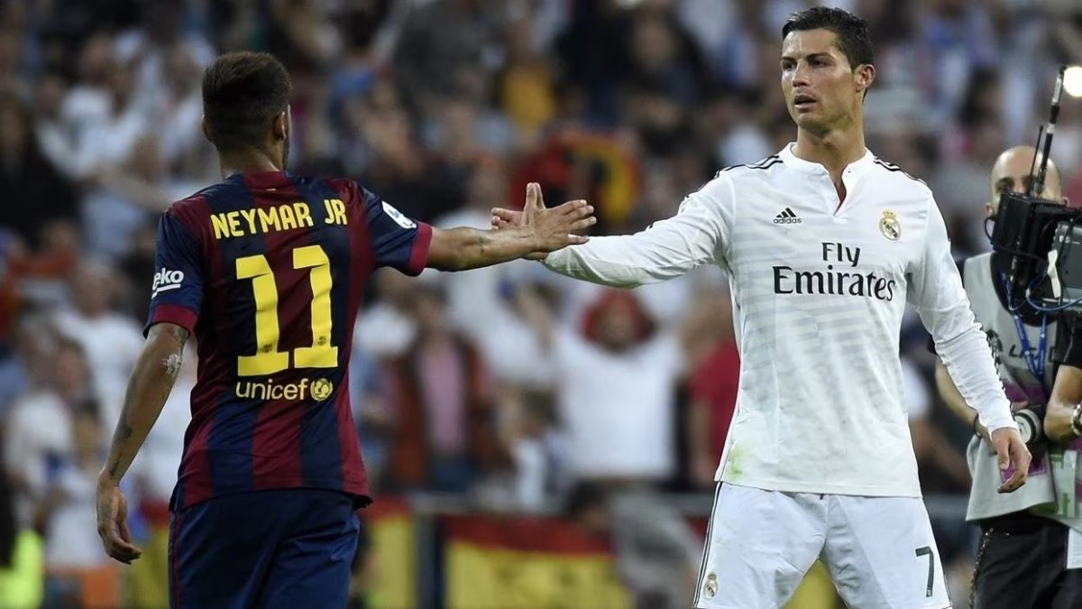 Neymar y Cristiano Ronaldo, fueron rivales en el futbol español