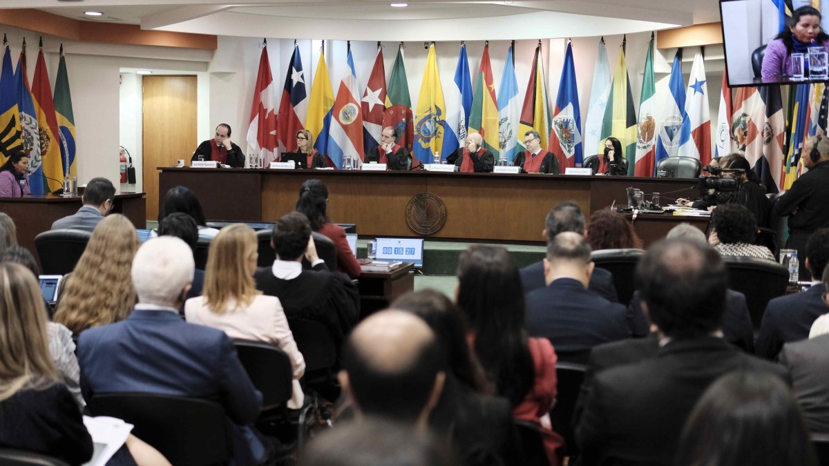 Fotografía de archivo de una audiencia en la Corte Interamericana de Derechos Humanos (CorteIDH)