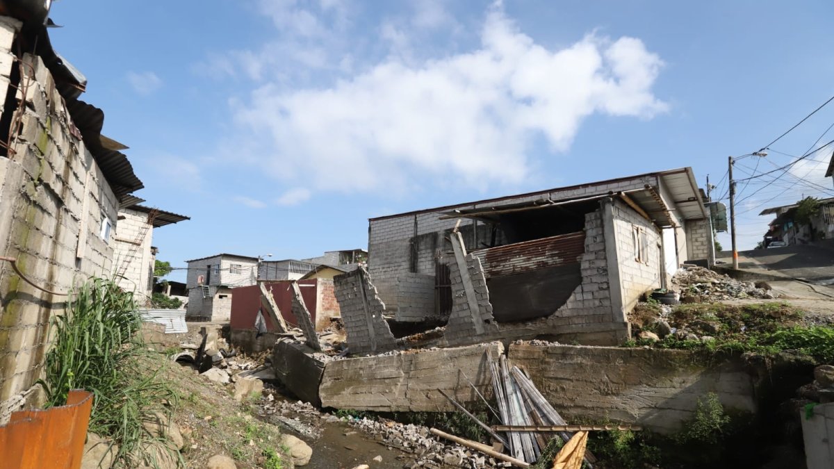La vivienda se derrumbó durante la noche