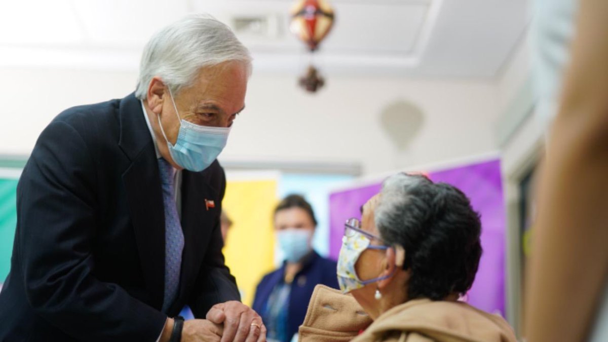 El expresidente Sebastián Piñera, en una actividad pública reciente.