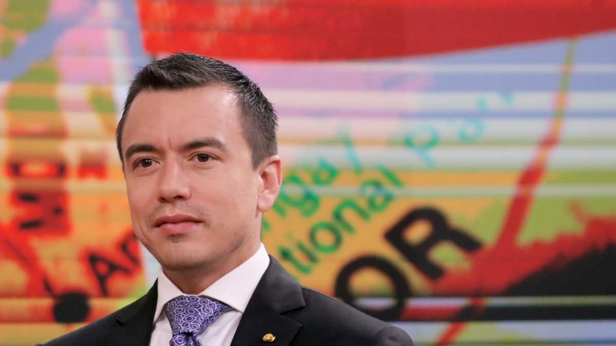 Daniel Noboa en una foto de archivo, enero 2024.