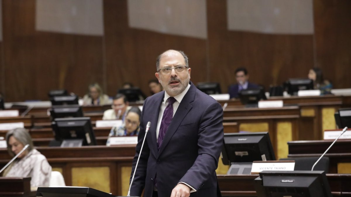 Henry Kronfle, durante el debate del acuerdo comercial con China.