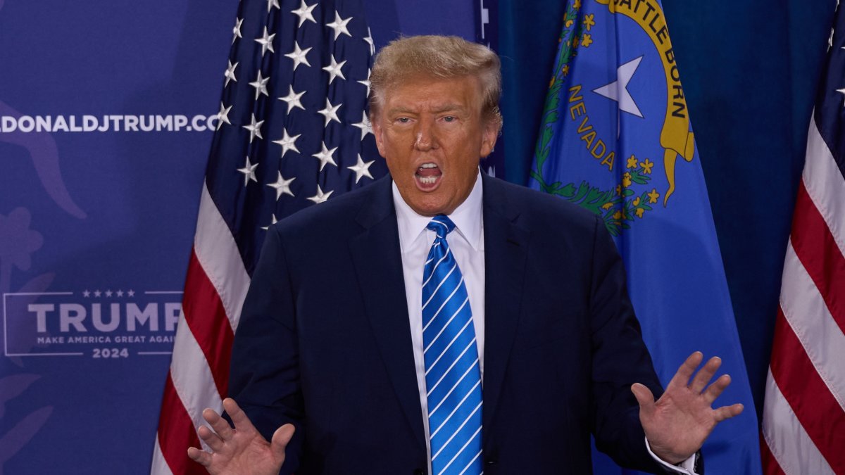 Donald Trump, expresidente de Estados Unidos, en una de sus recientes apariciones en la campaña por la primarias.