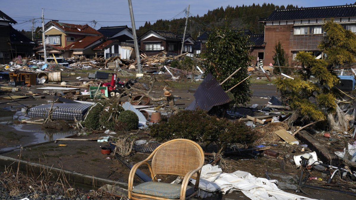Un área de la zona de la prefectura de Ishikawa afectada por el terremoto donde se observan los daños provocados por el sismo del 1 de enero de 2024.