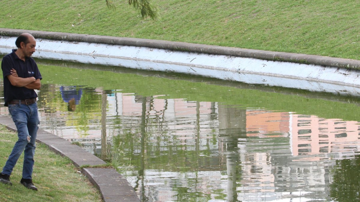 La Alameda. Vecinos del sector aseguran que el parque y la laguna están descuidados y con mucha basura.