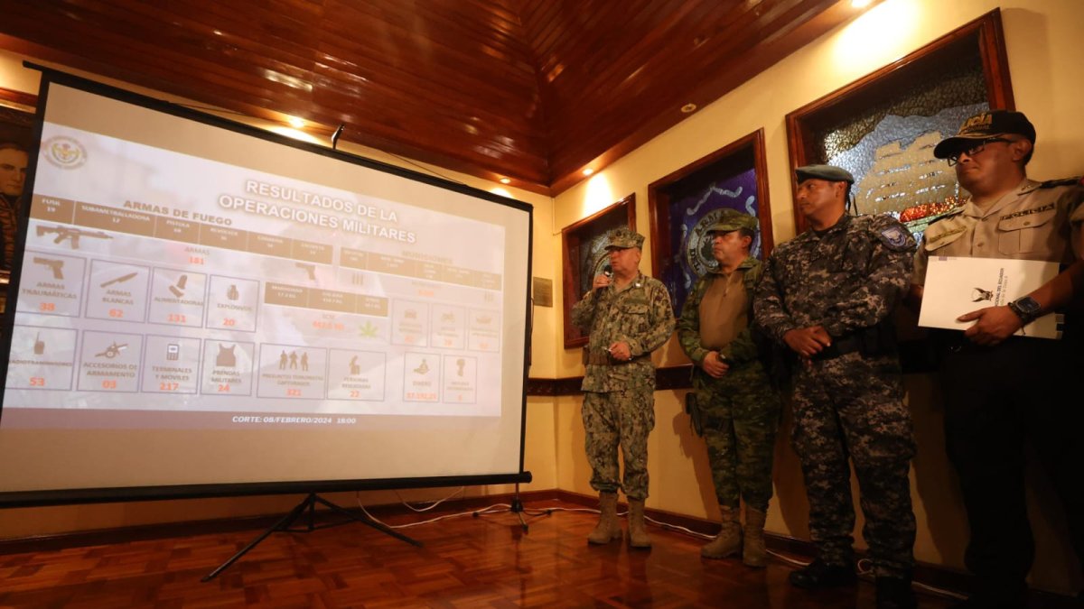 La cifra es parte de los resultados obtenidos en las intervenciones realizadas por las Fuerzas Armadas en esa prisión.