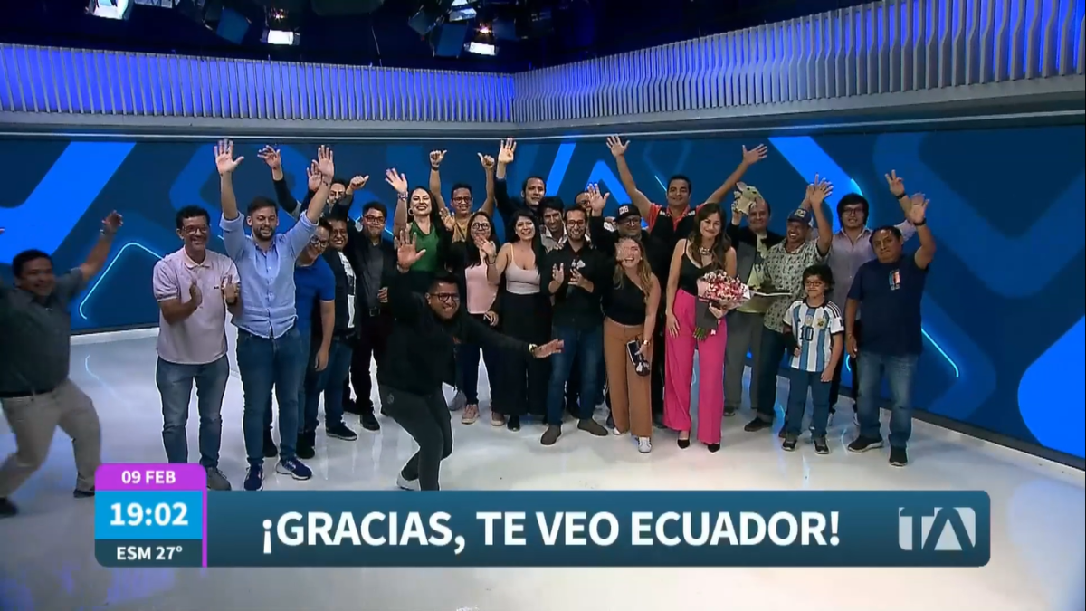 La despedida del equipo de Te veo Ecuador.