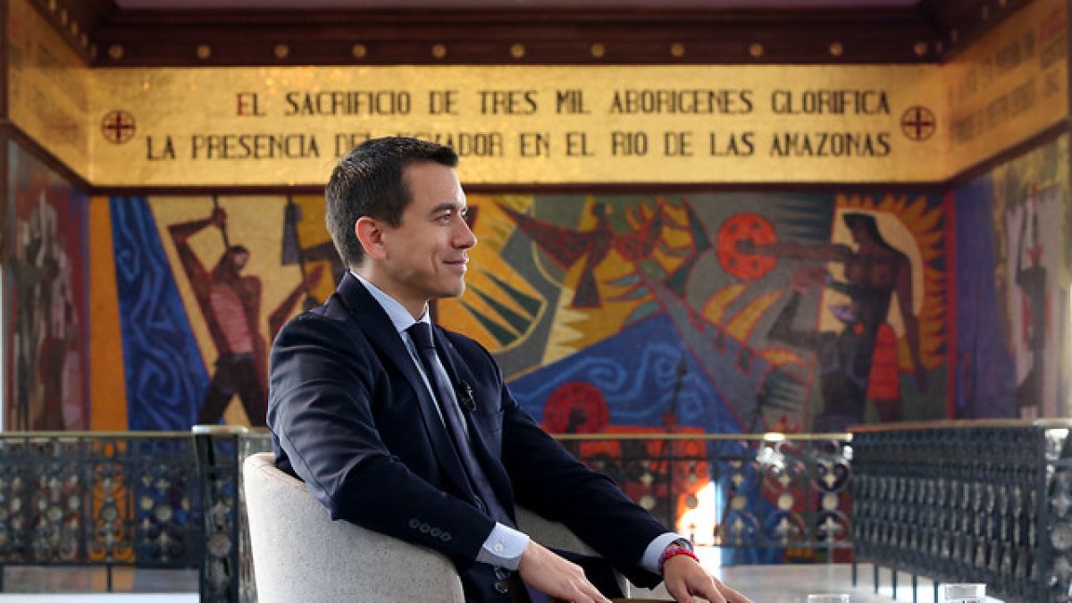 El presidente de la República, Daniel Noboa.