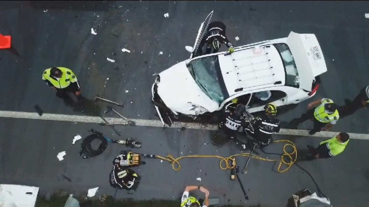 Cuatro personas resultaron heridas en este siniestro.