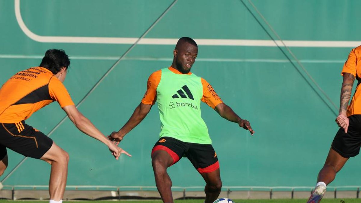 Enner Valencia, delantero del Inter de Porto Alegre.