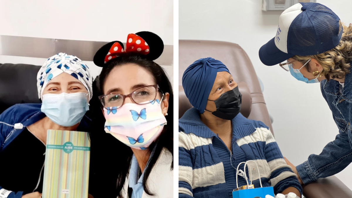 Lula y Valeria ayudan a pacientes oncológicos a distraerse con música y risas.