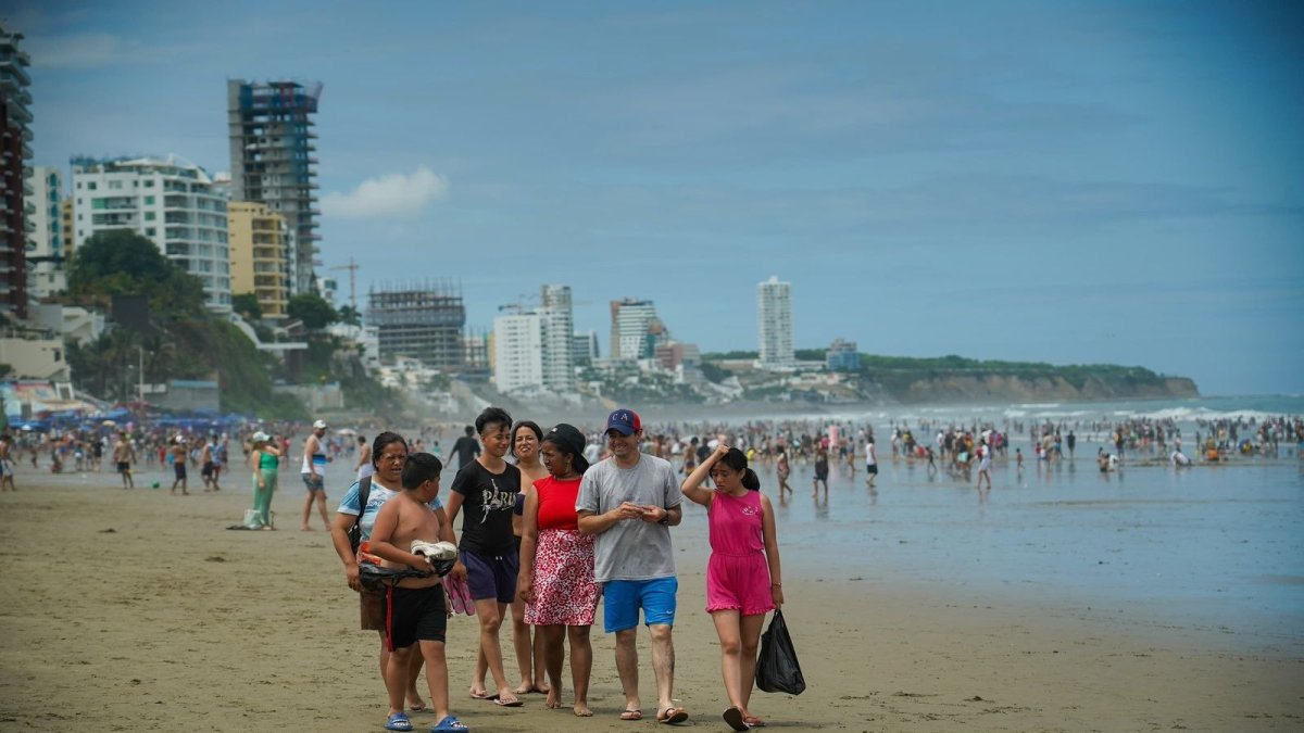 Manabí. Una alta demanda de turistas recibieron las playas.