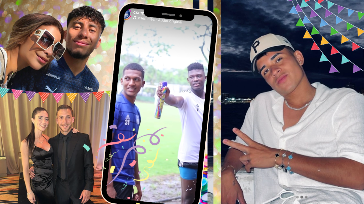 Entre los futbolistas hubo de todo: agua, romance y relax.