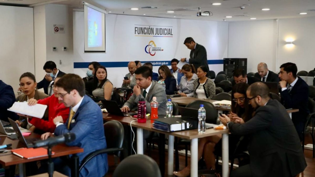 Diligencia. El juicio se realiza en la Corte Provincial de Pichincha.