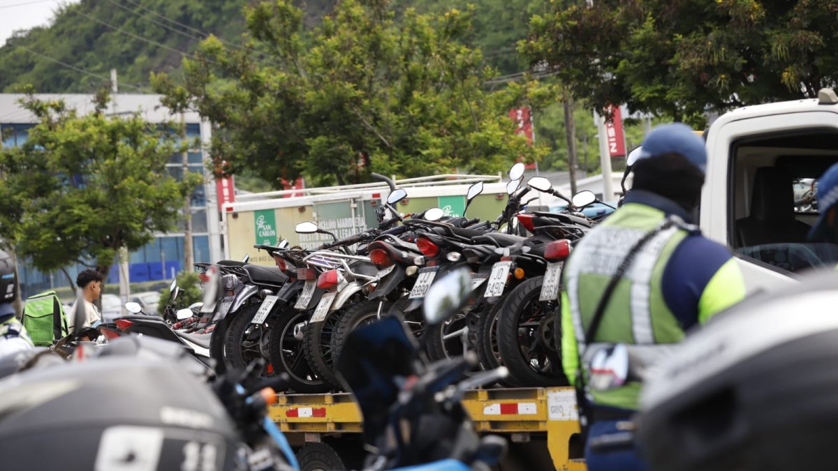 La mayoría de los vehículos retenidos fueron motocicletas