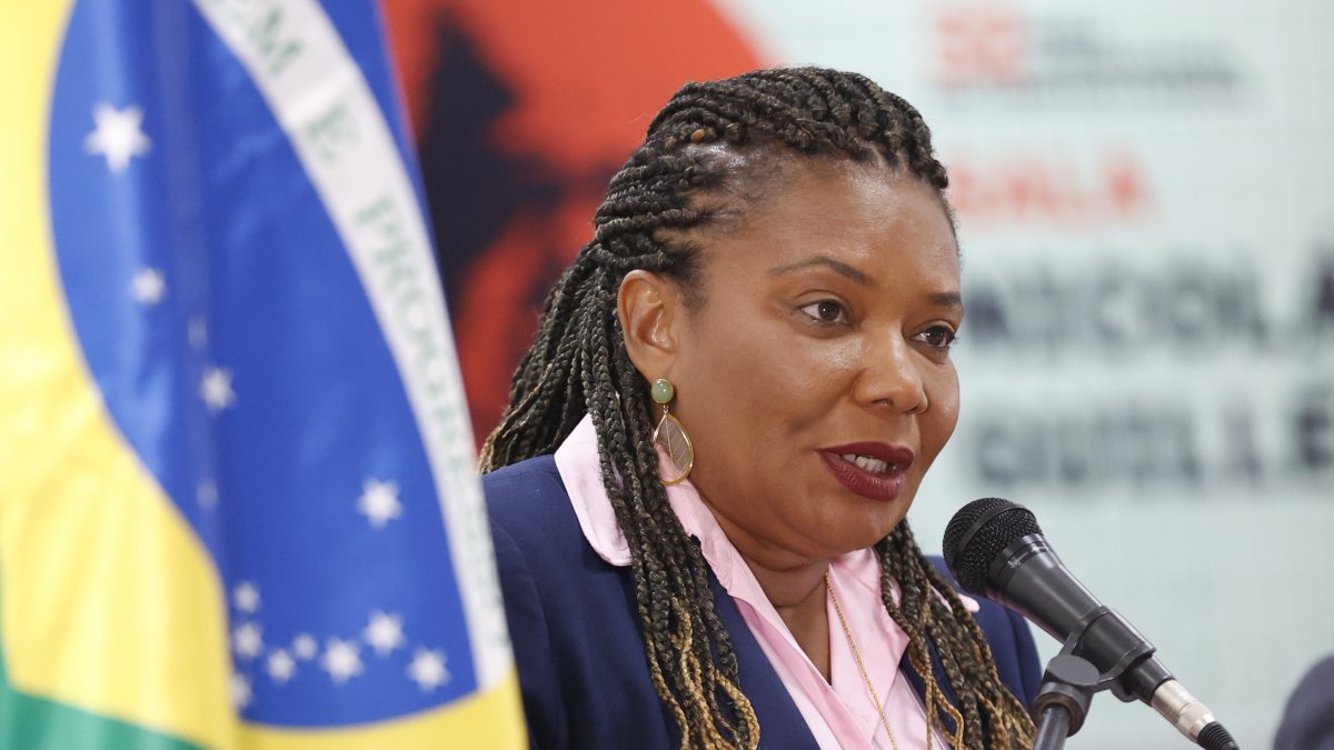 La ministra de Cultura de Brasil, durante la inauguración de la 32 Feria internacional del Libro de la Habana