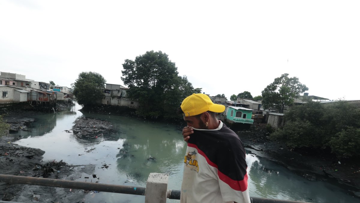 Contaminación. Varias casas y edificios cerca del estero también son fuente de contaminación ambiental.
