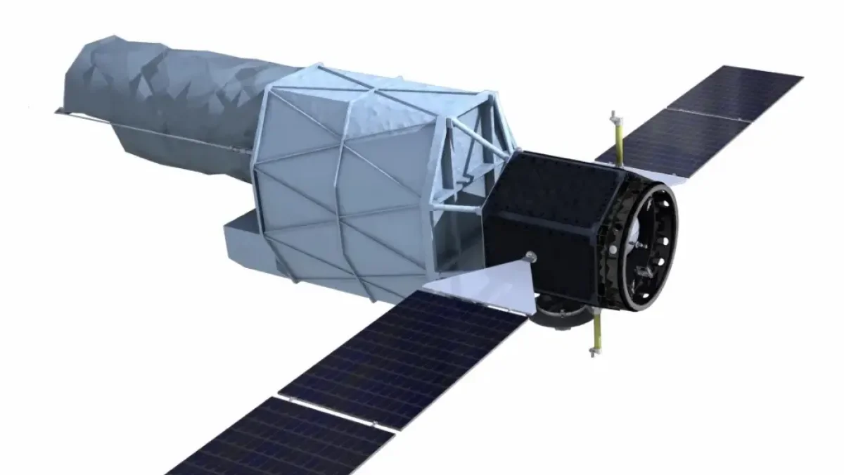 El California Institute of Technology (Caltech) divulgó la imagen de una ilustración conceptual del telescopio espacial UVEX (UltraViolet EXplorer).