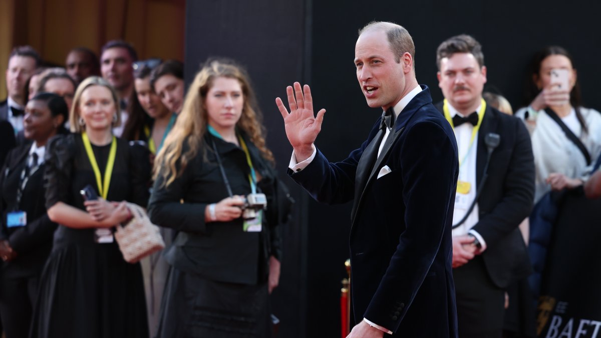 Siguiendo el protocolo, el príncipe Guillermo fue el último en llegar.