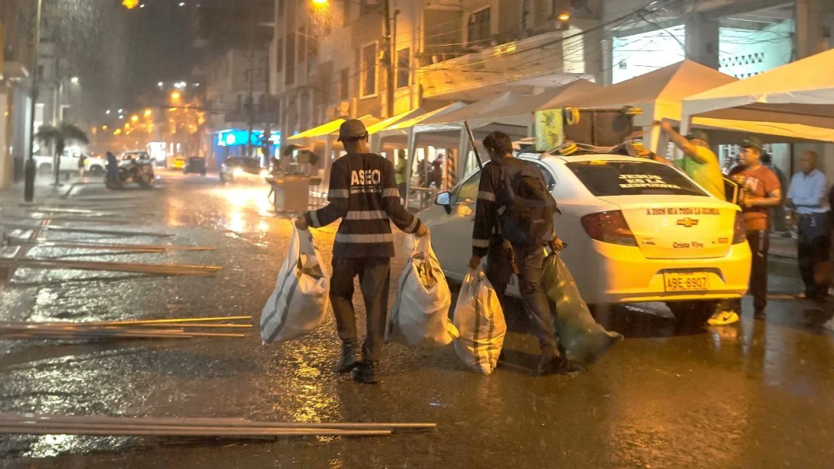 La lluvia empezó la noche de ayer
