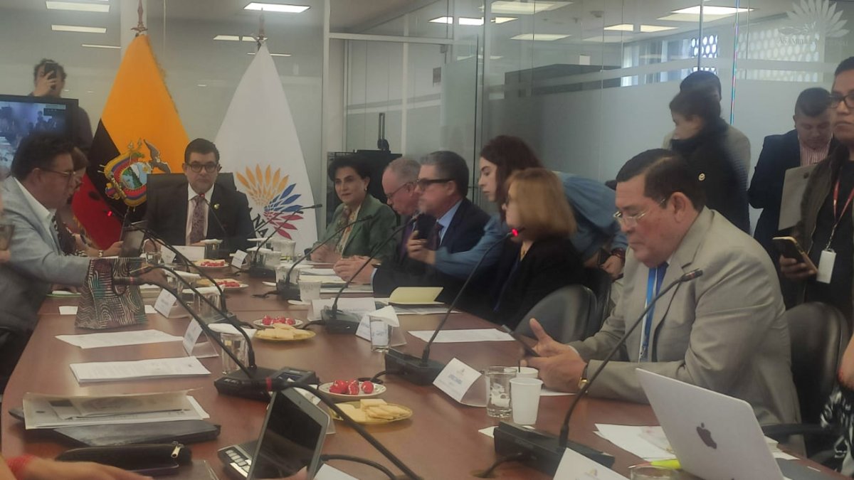 La canciller, Gabriela Sommerfeld, habló sobre el material bélico de Rusia, que Ecuador dijo que dará a EE.UU.