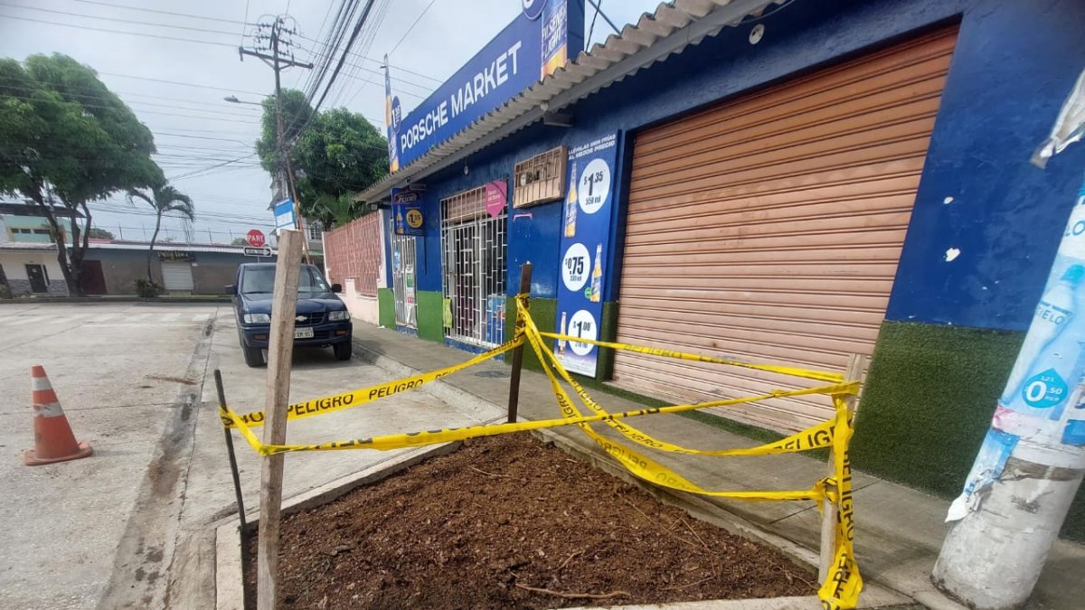 Samanes. Las jardineras inconclusas se encuentran en la etapa 6 de Samanes.