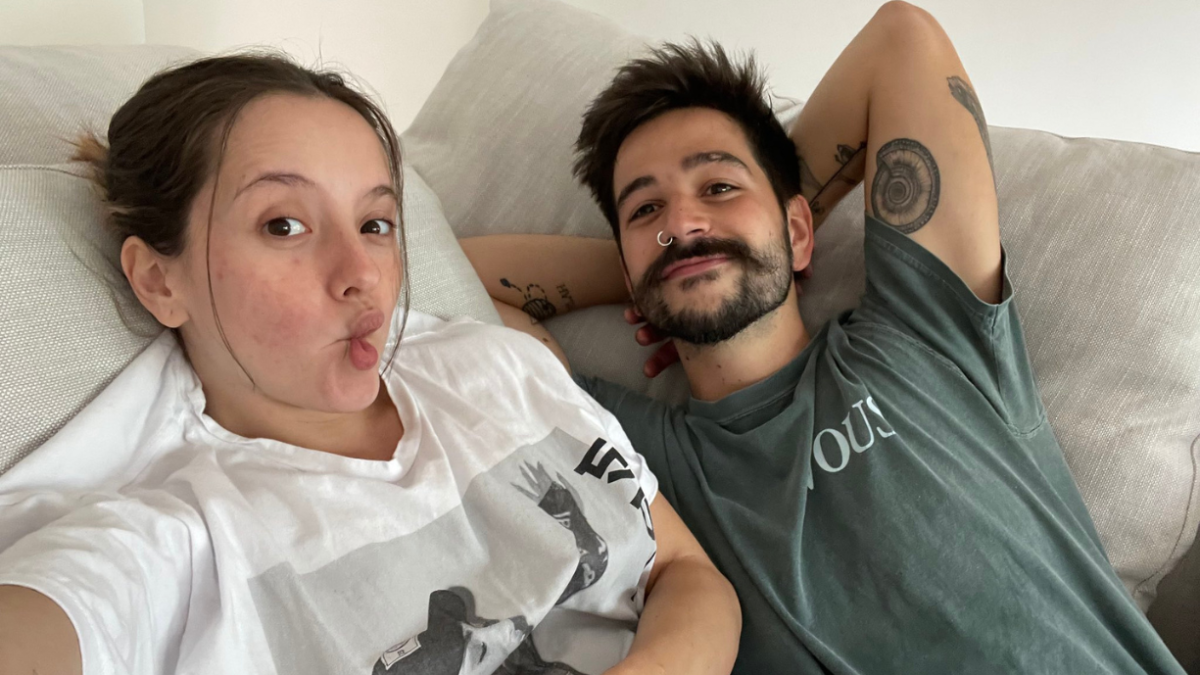 Evaluna y Camilo en una foto compartida en redes sociales.