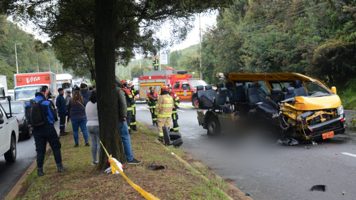 Lugar del accidente de tránsito.