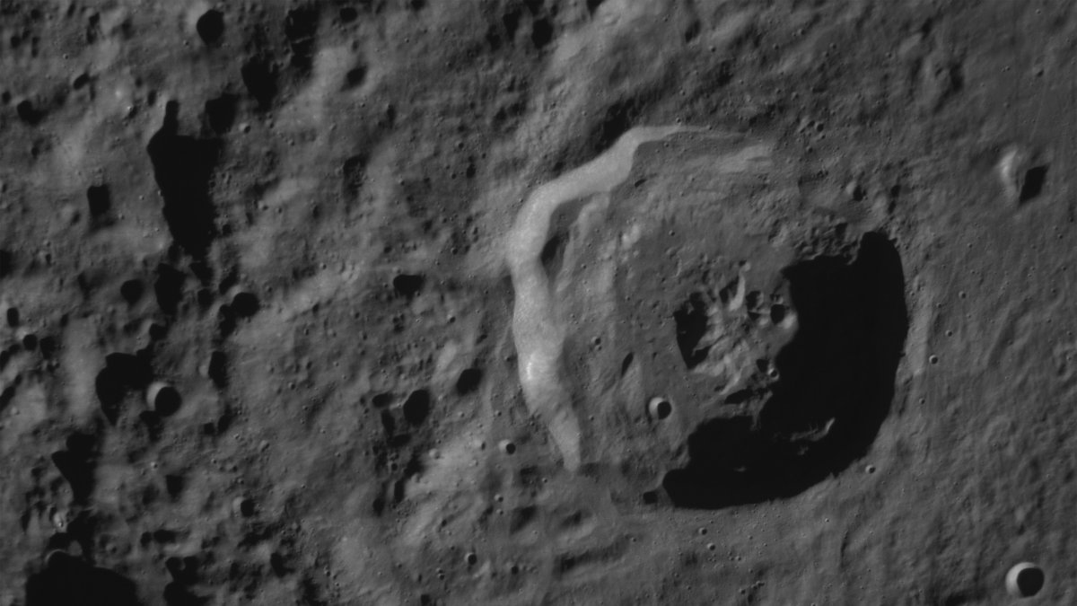 Fotografía proporcionada por la compañía Intuitive Machines que muestra una imagen lograda por el modulo Odiseo