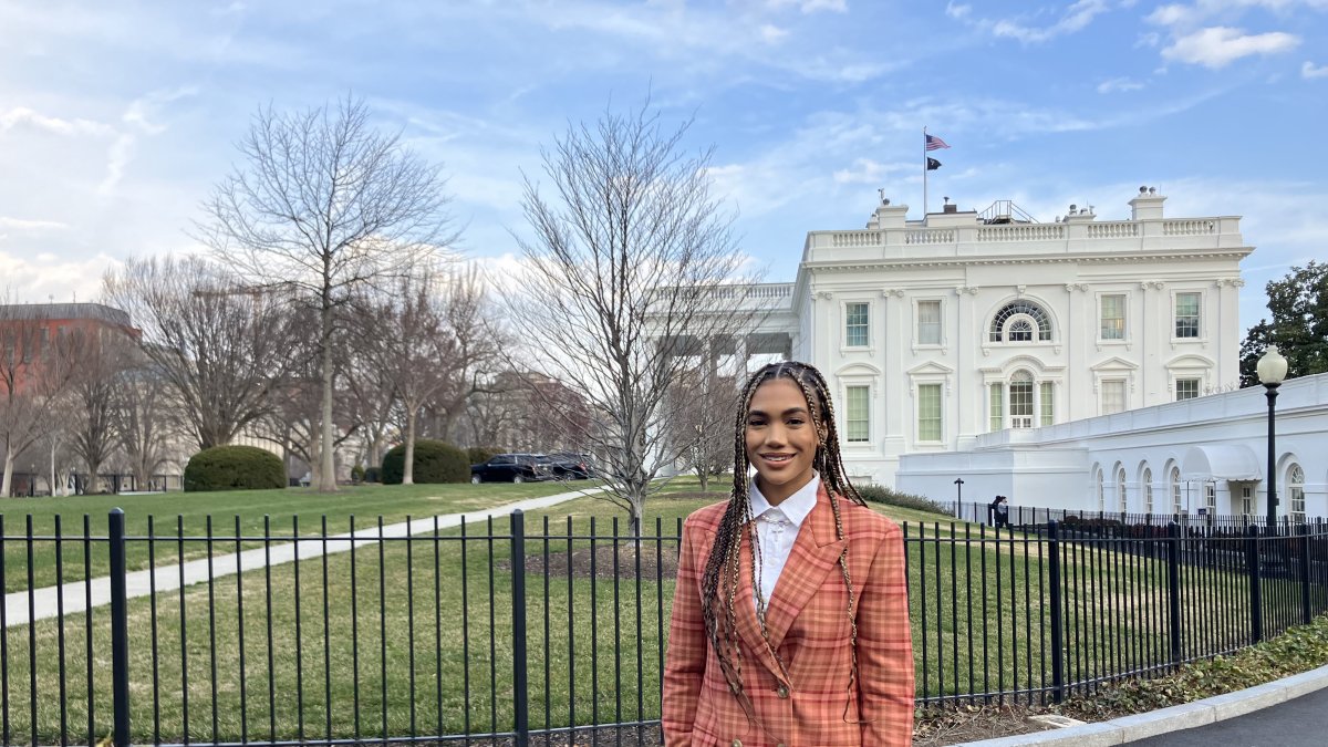 La actriz Paige Hurd mientras posa en Washington (EE.UU.)