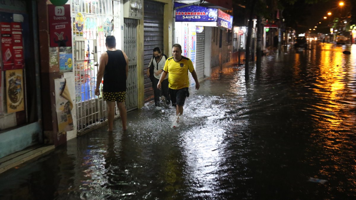 Inundación. El pasado 20 de febrero, Sauces 6 fue uno de los sectores que se inundó en Guayaquil.