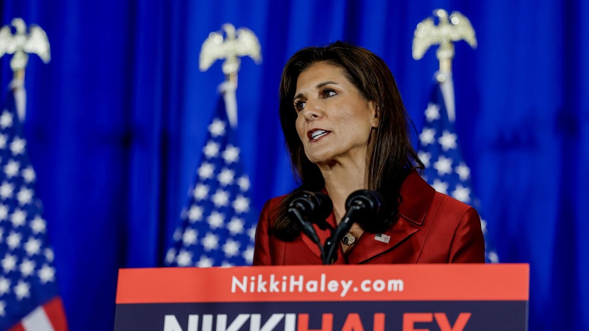 La aspirante a la nominación para la candidatura presidencial republicana, Nikki Haley.