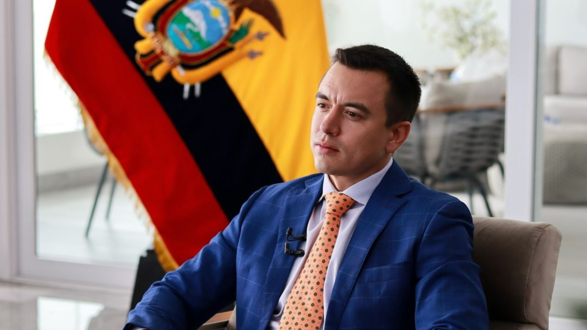 Presidente de la República del Ecuador, Daniel Noboa.