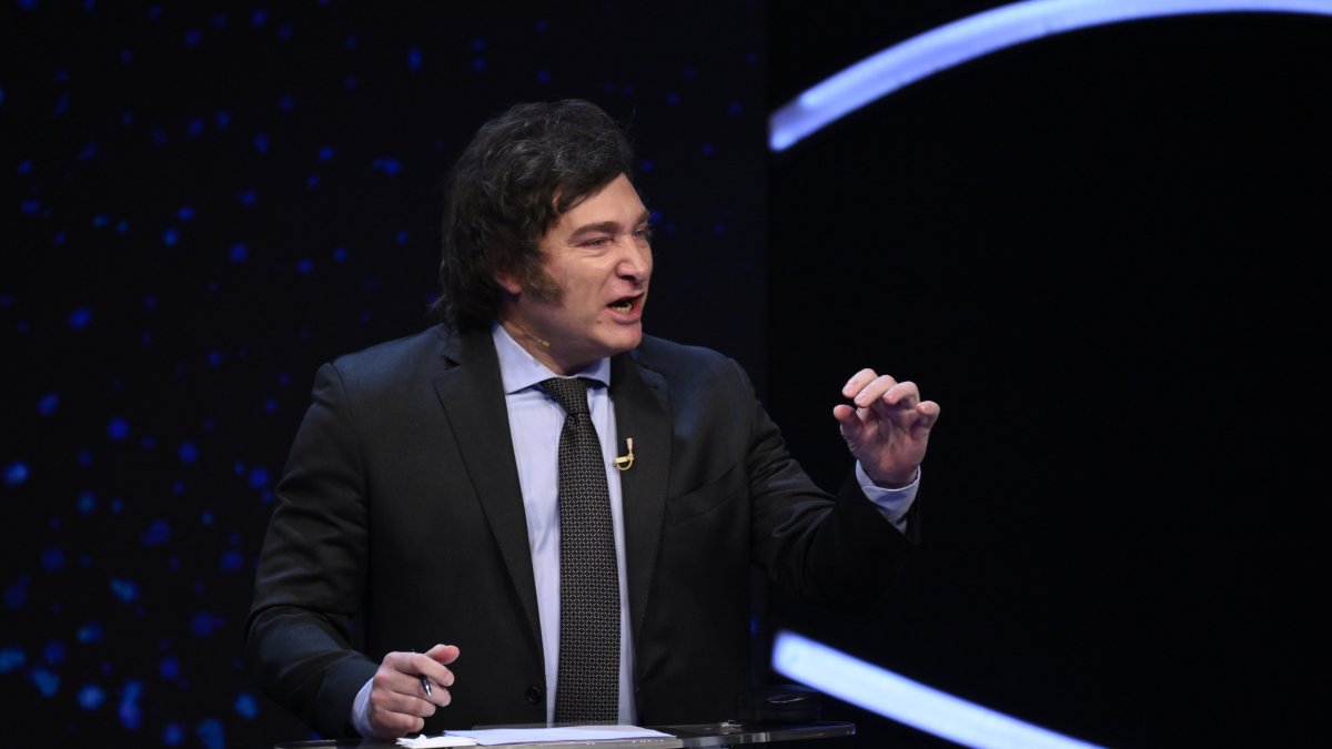 El presidente de Argentina, Javier Milei, en una actividad reciente.