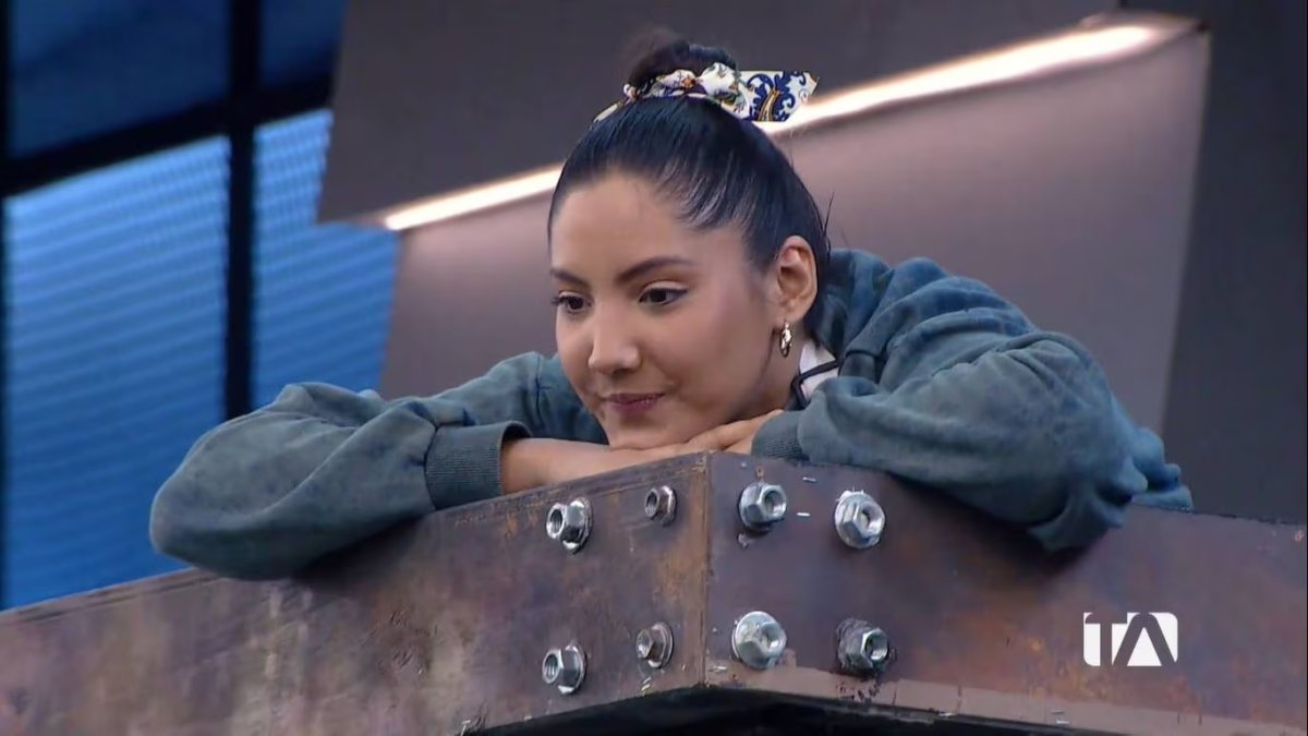 La actriz e influencer Gigi Mieles en una toma durante el programa