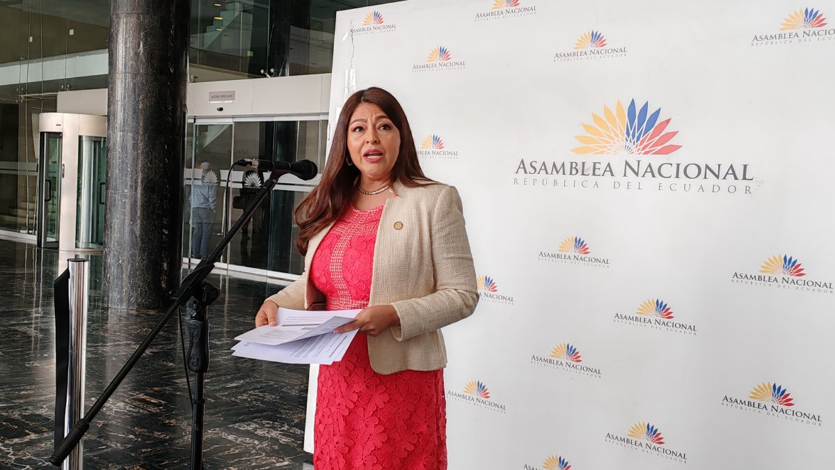 Sofía Espín, asambleísta de la Revolución Ciudadana.