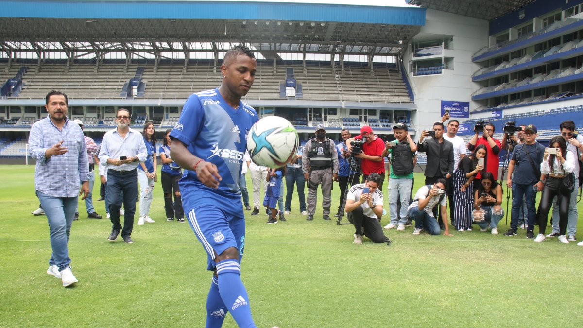 Miller Bolaños volvió al fútbol ecuatoriano en 2023. Con Emelec convirtió 11 tantos y fue el goleador del club.