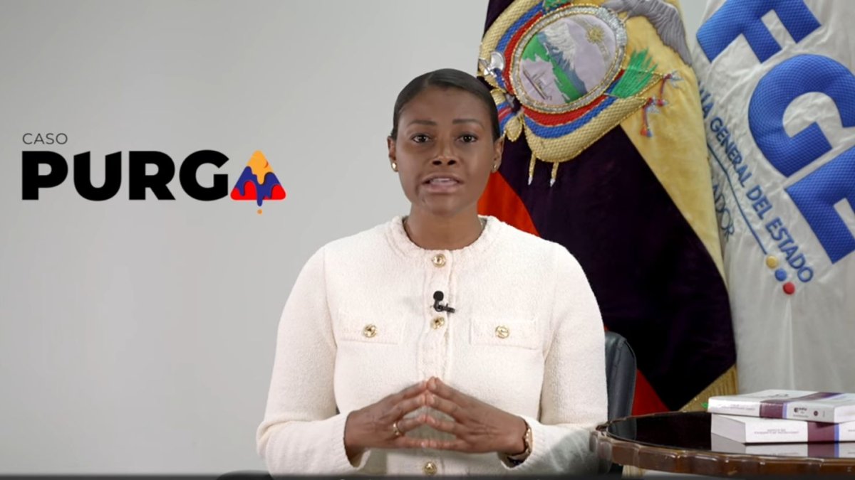 Diana Salazar, la fiscal General del Estado, explicó el caso en un video