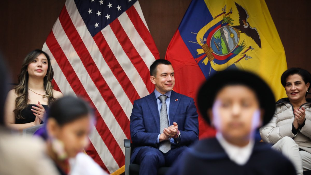 El presidente Daniel Noboa viajó a Estados Unidos y Canadá, donde cumple diferentes actividades desde el viernes 1 de marzo.