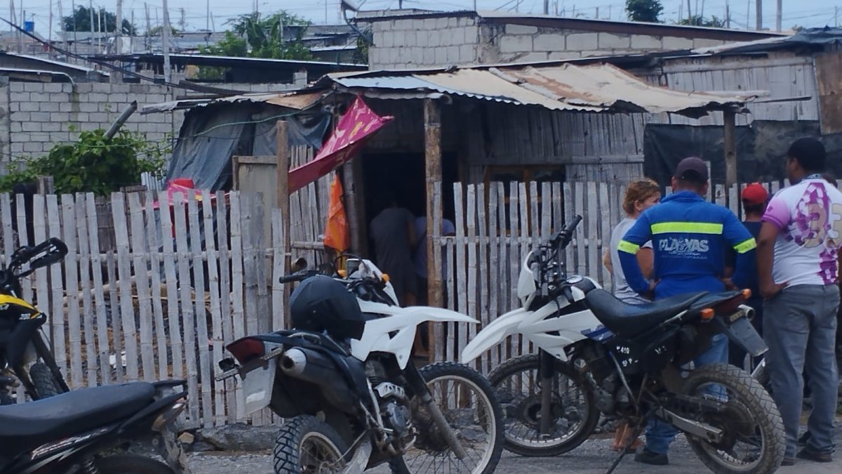 Escenario del crimen en Brisas del Mar, donde fueron asesinados dos hermanos.
