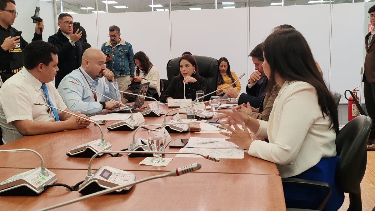 La Comisión de Fiscalización durante su sesión.