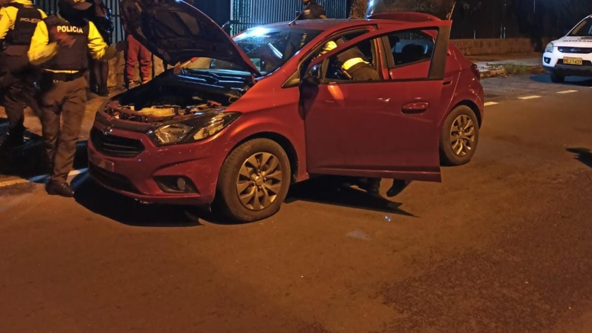 El vehículo fue encontrado en el sector de Carcelén, en el norte de Quito.