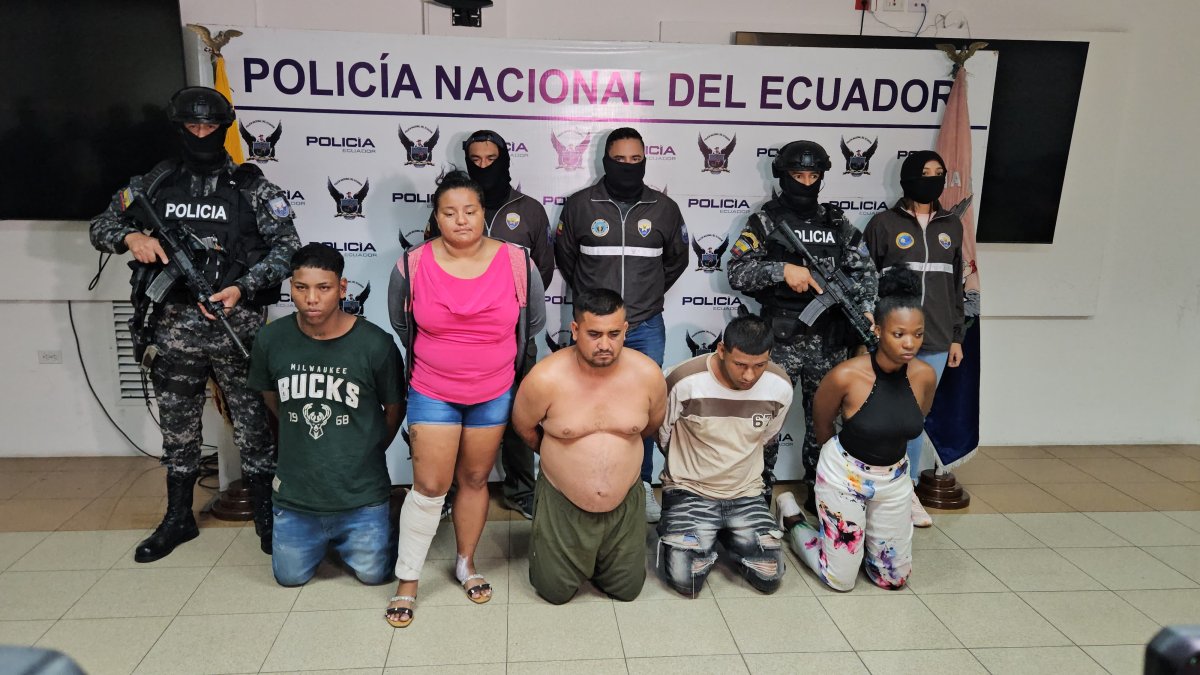 Los detenidos del caso.