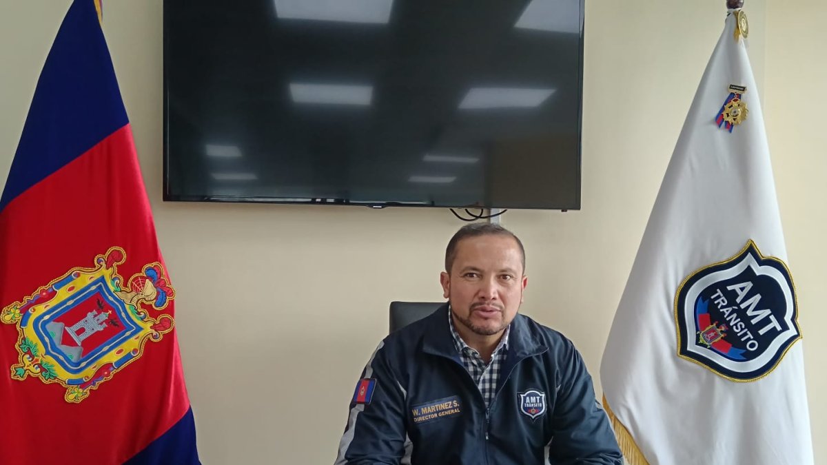 El director Washington Martínez durante la rueda de prensa sobre el caso de corrupción en la AMT