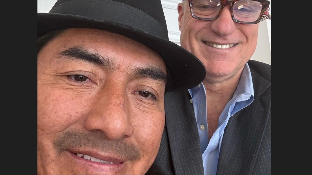 Leonidas Iza visitó a Steven Donzinger, abogado del caso Chevron.