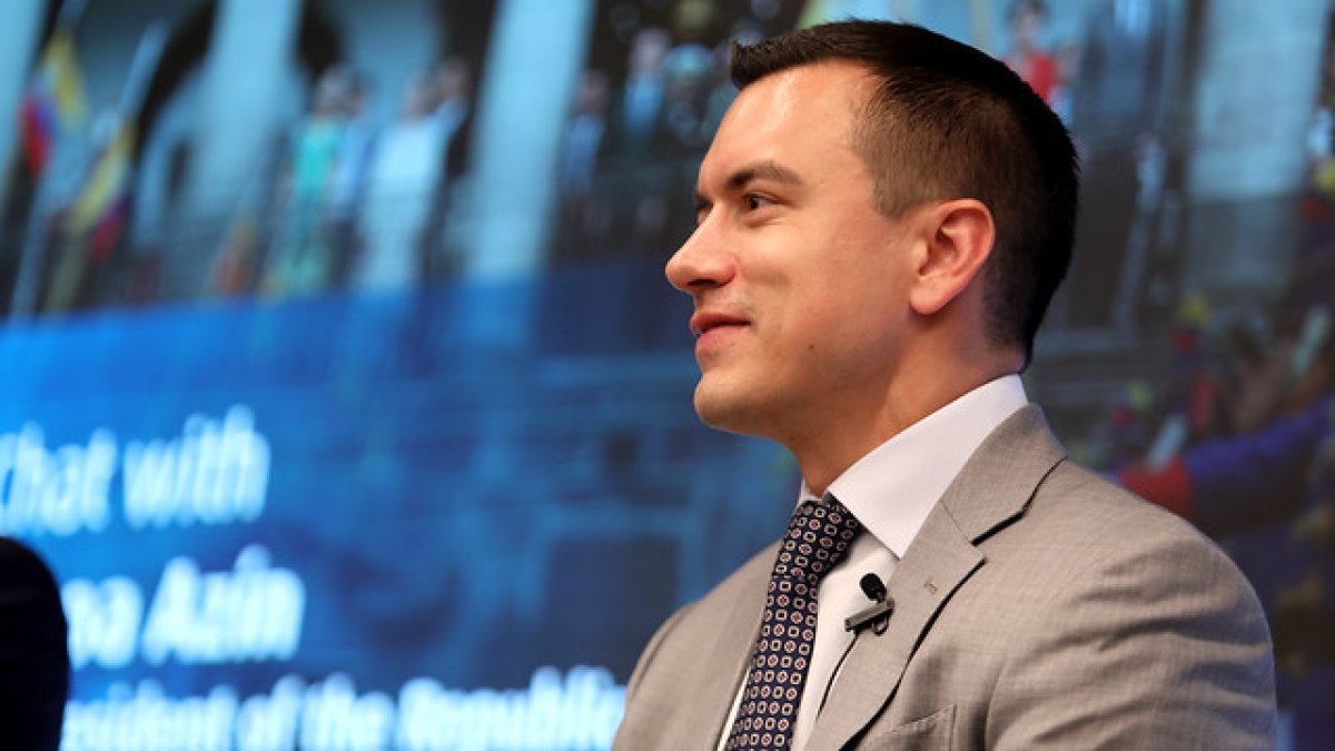 El presidente de la República, Daniel Noboa.