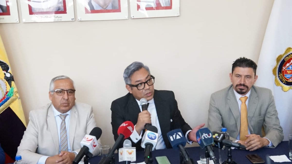 El directorio del Colegio de Abogados de Pichincha rechazó los actos de corrupción en la Función Judicial.