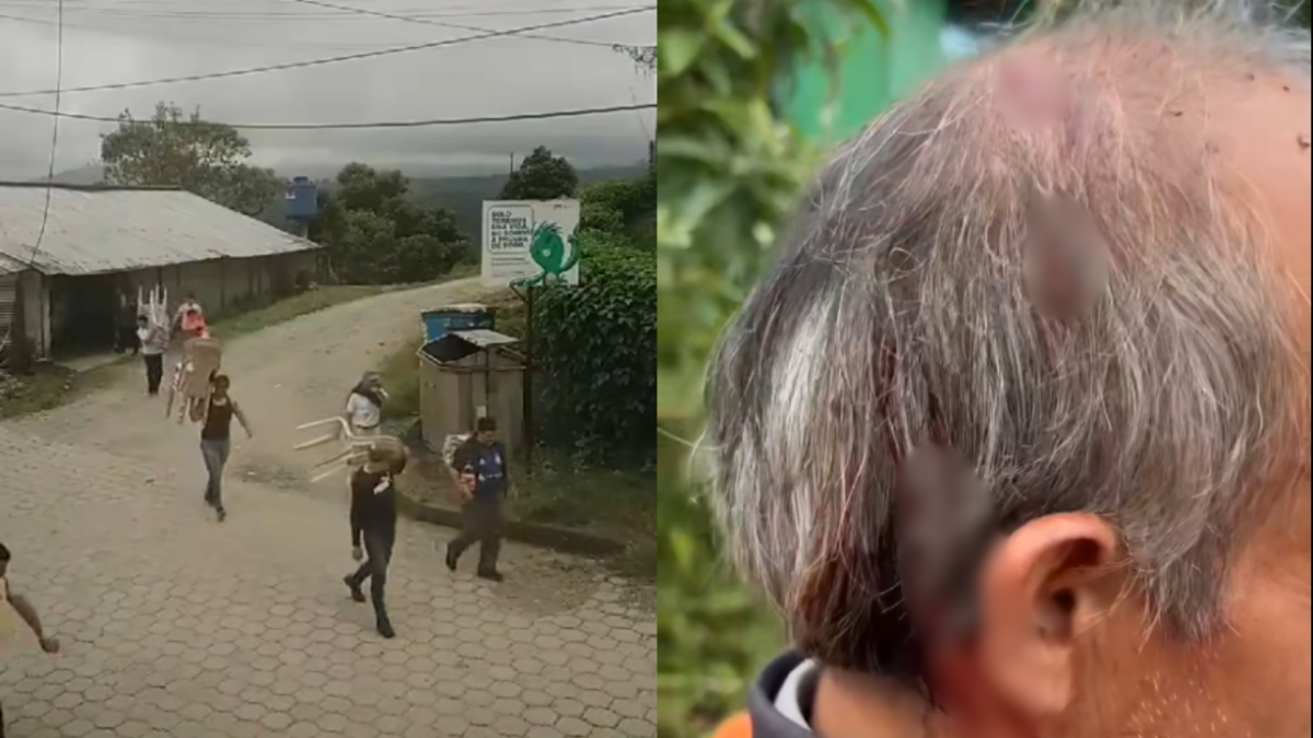 Captura de video que da registro de lo sucedido en Palo Quemado (Cotopaxi)