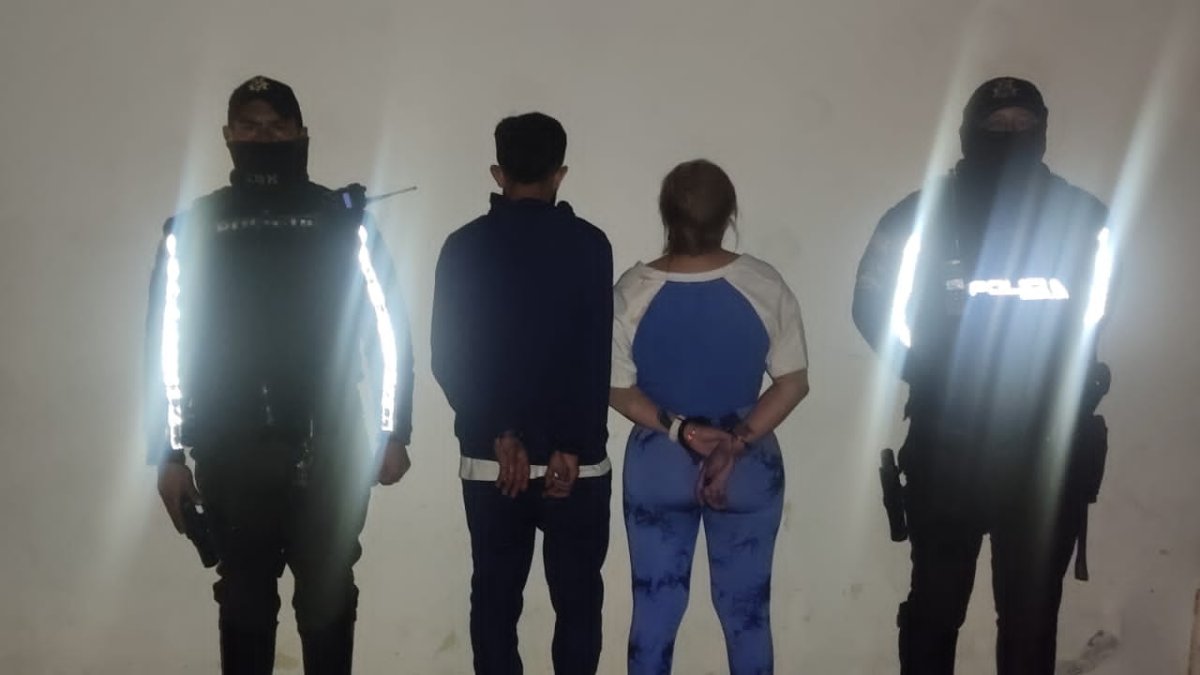 La pareja fue detenida en el Comité del Pueblo, en el norte de Quito.